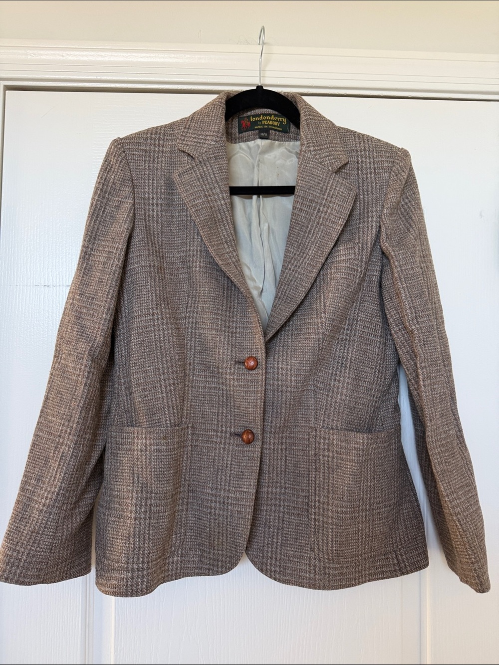 VINTAGE Londonderry by Peabody wool tailored blazer